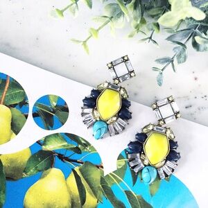 Colorful Gemstone Drop Earrings